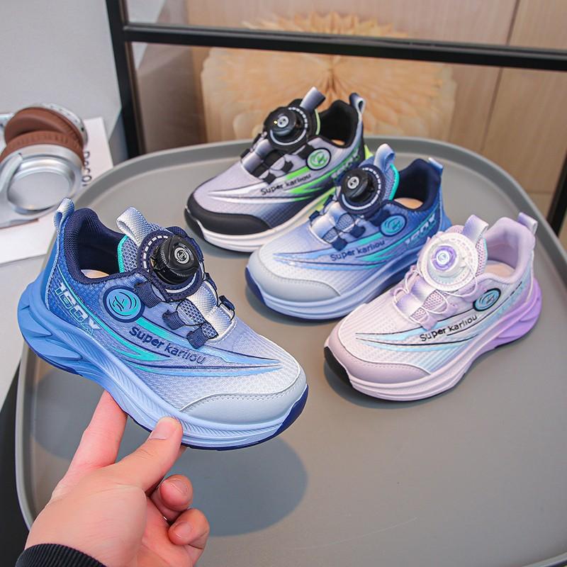 Кроссовки для мальчиков 2025 новая весна дышащие детские кожаные кроссовки для девочек среднего и старшего возраста повседневная обувь