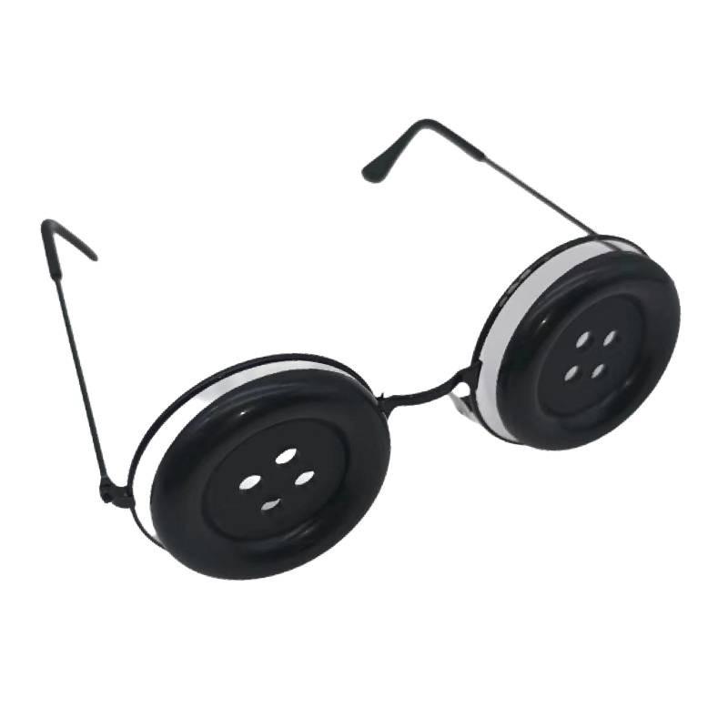 Secret The Coraline Door Cos Button Glasses Halloween Party Dress Accessory Up