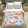 3D Printing Cartoon Lovely Hamtaro Bedding Set Duvet Cover Pillow Set Birthday Gift Boys Quilt Cover Bedding Home Textiles