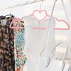 10pcs Heart Shaped Clothes Hanger Durable Coat Hanger Drying Rack Space Saver Wardrobe Storage Hanging Shelf