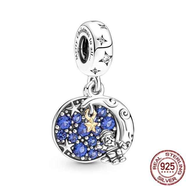 Подвеска с несколькими узорами подходит для браслета/ожерелья из стерлингового серебра 925 пробы, подвеска из бисера, ювелирные изделия для мамы, фестиваля