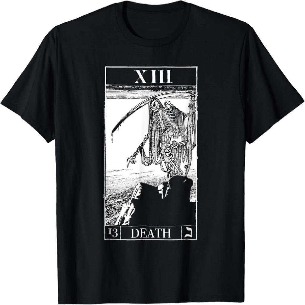Винтажная футболка Blackcraft Карта Таро Смерть Жнец Mort Футболка