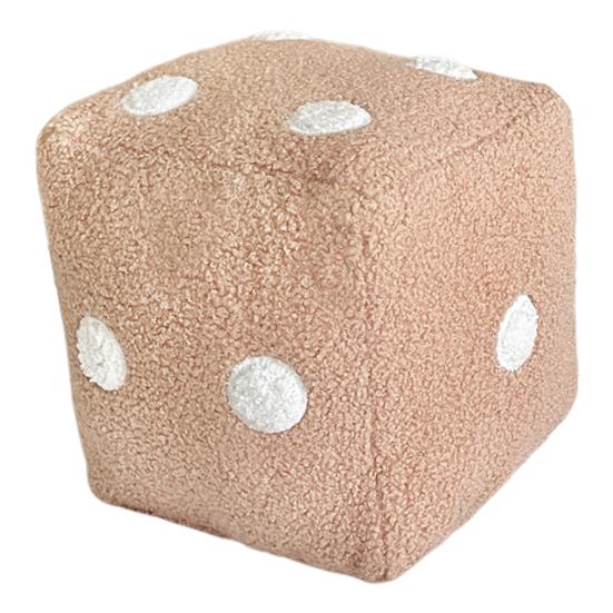 Подушка в виде игральных костей Моделирование игральных костей Плюшевая подушка Кубический куб Плюшевая подушка Мягкая спинка дивана