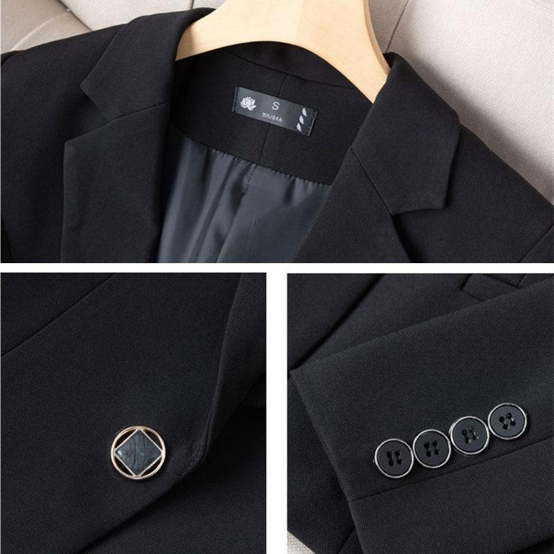 Осенний женский пиджак, пиджак с длинным рукавом, женский рабочий офисный женский костюм, пальто, тонкий деловой женский пиджак, пальто
