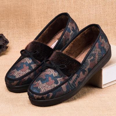 Женские зимние туфли на мягкой подошве с бархатной подкладкой для пожилых