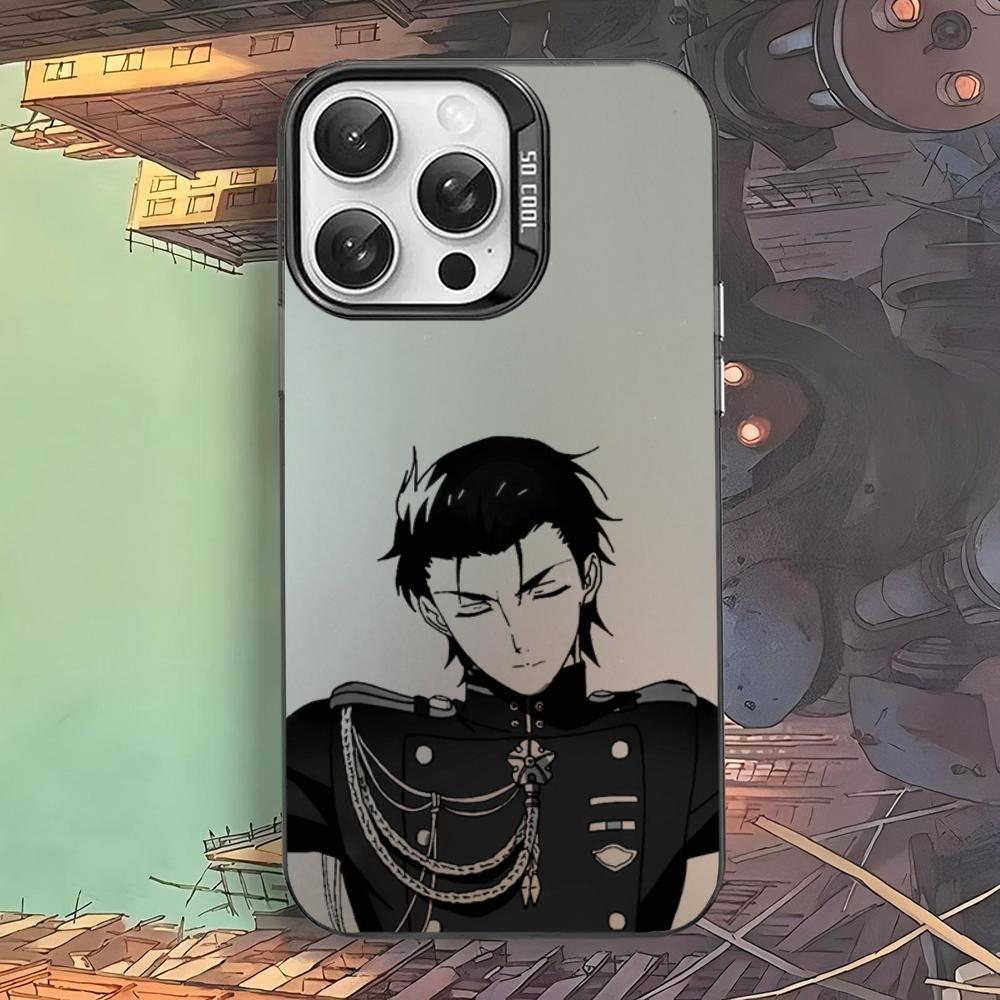 Чехол для телефона Аниме Серафим Конца Гурен Ичиносе Для iPhone 16 15 14 13 12 11 Pro Max X XR 8 7 Plus Матовый противоударный задний чехол