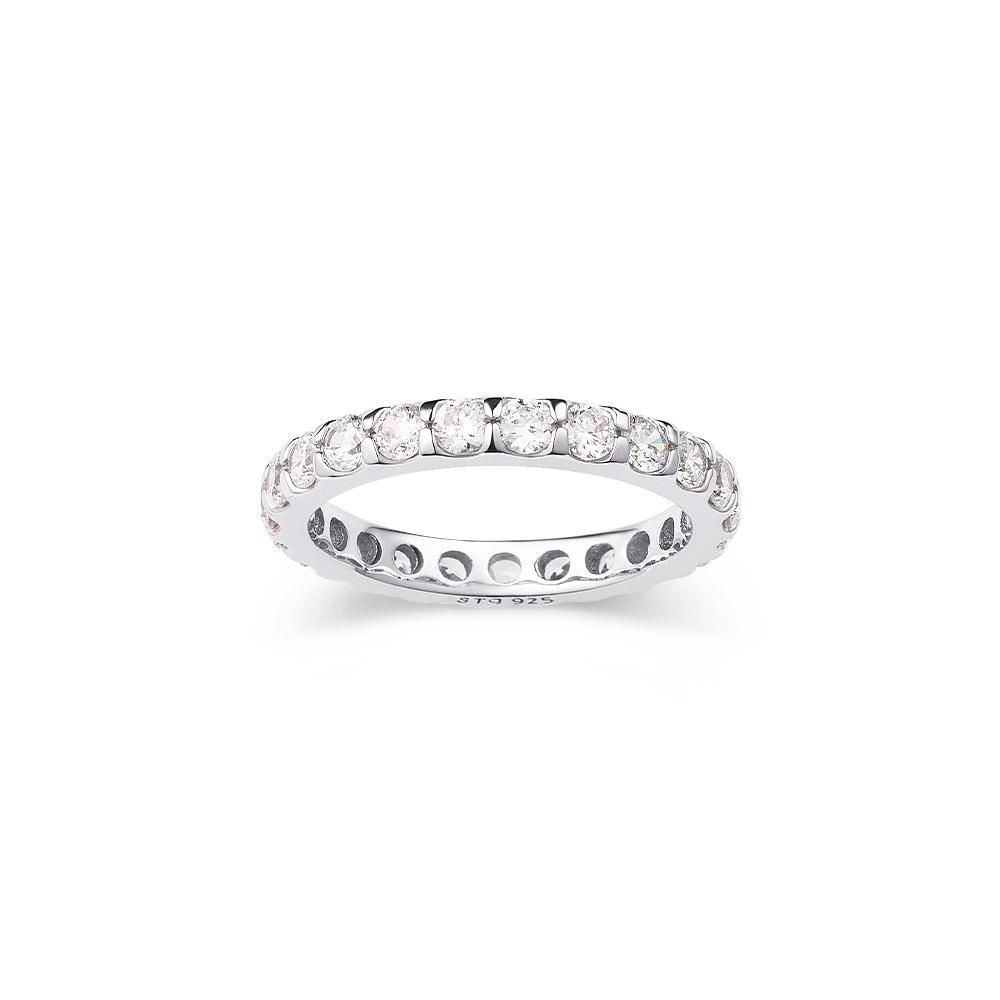 [Stonehenge] Silver Cubic Ring Sa24C10A