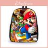 Fun Mario Cartoon Graphics Children School Bag With Lightweight Oxford Material