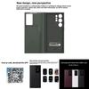 Кожаный чехол-бумажник Samsung Galaxy S23 Ultra Flip с умным окном для делового и модного использования