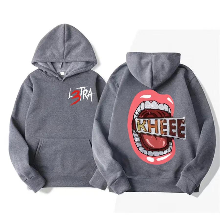 Singer Luar L's Music Album L3TRA Printed Hoodie Men's High-quality Fashionable and Retro Sweatshirt Casual Hoodie