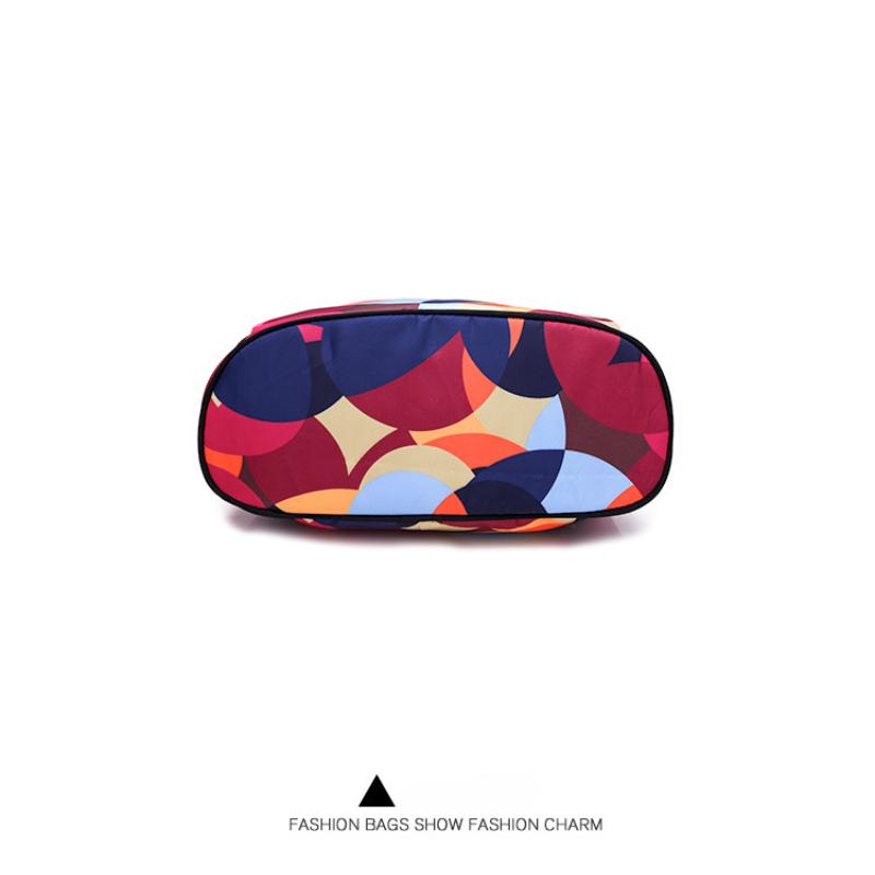 Дорожные сумки для женщин и отдыха на природе, модный многоцелевой женский рюкзак с подвеской в виде медведя, цветная напечатанная качественная сумка через плечо Oxford для матери