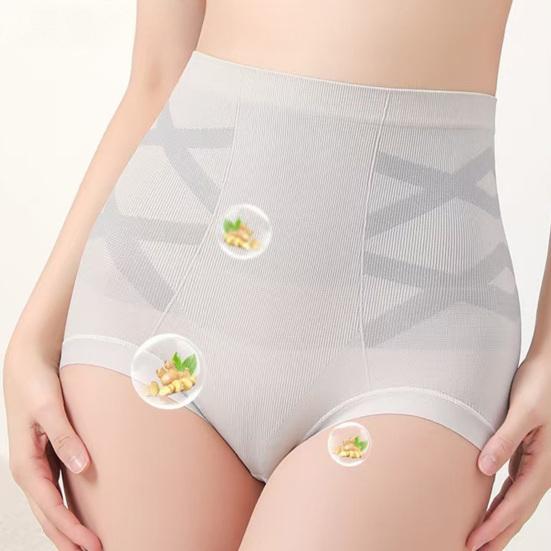Женское нижнее белье с высокой талией, мягкие эластичные трусики с полным покрытием, утягивающие живот, женские