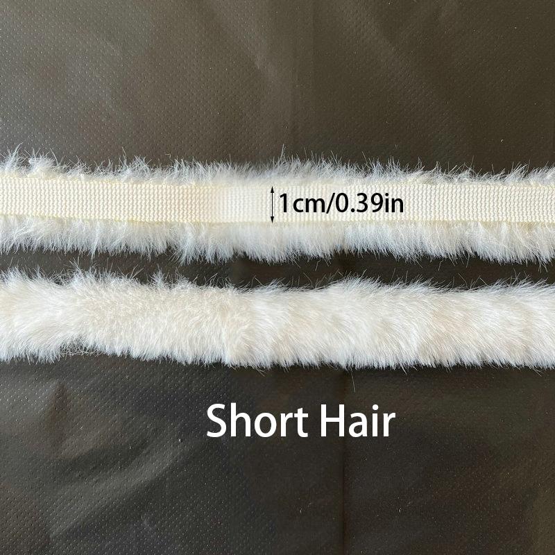 1M Sewing DIY Craft Plush Fur Stripe Furry Fluffy Faux Rabbit Fur Tape Trimming Ribbon