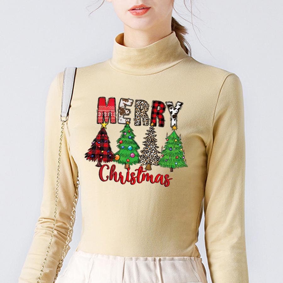 Нашивки с рождественской елкой для рюкзака, одежды, аксессуары «сделай сам», наклейки в полоску, модные термопрессовые аппликации, термонакладки