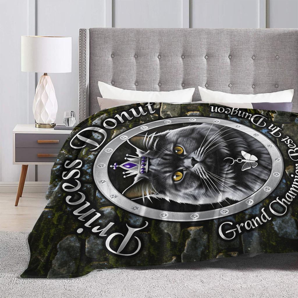 Princess Donut Dungeon Crawler Poster Blankets Quality Warm Comfy Bedding Throws Winter Travel Car Bedroom Casual Bedspread
