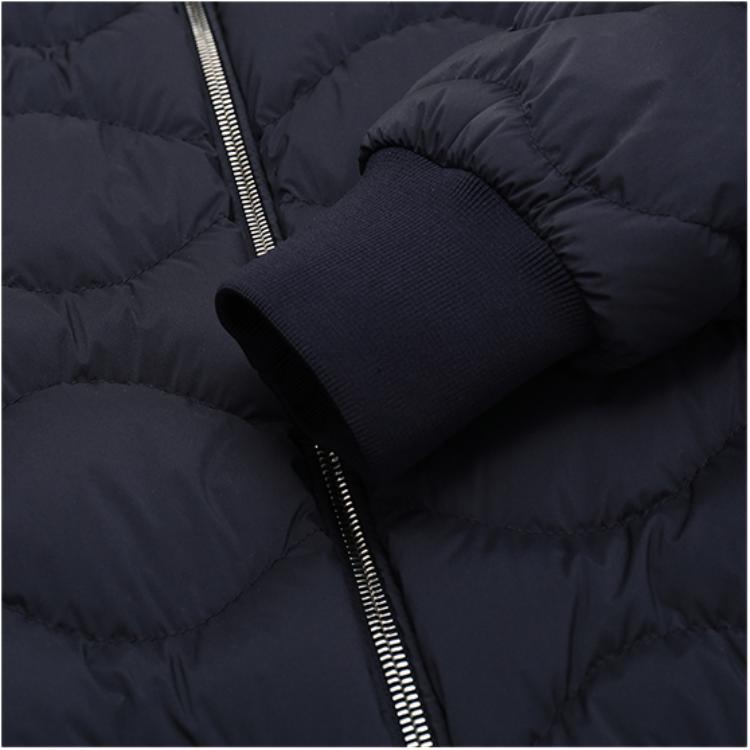 Moncler Down Jackets Men's Dark Blue Stand Collar Moderate F10911A5030053132775