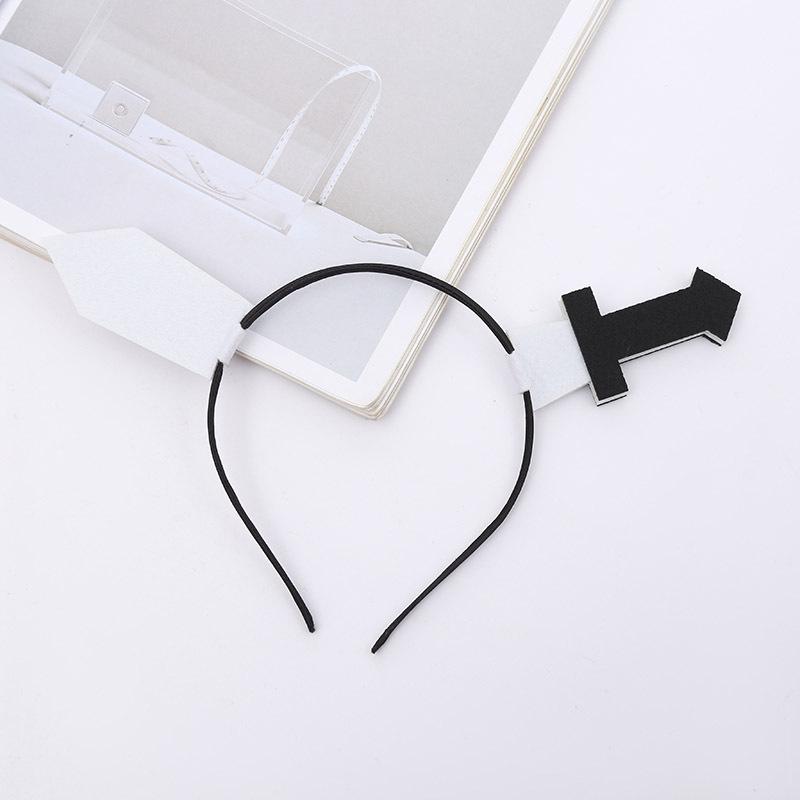 Креативная повязка на голову для фестиваля мультфильмов: Забавный дизайн вопроса и восклицательного знака