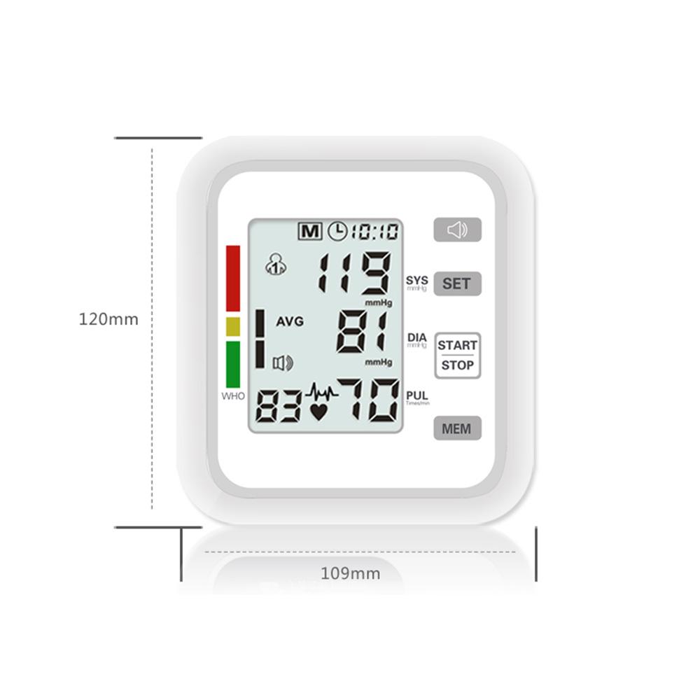 Upper Arm Style Automatic Electronic Blood Pressure Monitor for Home Use
