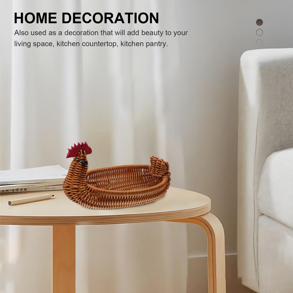 Корзина для хранения из ротанга, плетеные корзины для тарелок, пустые корзины для закусок, бытовая мебель из полипропилена, открытая конструкция
