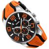 SKMEI Watch Silicone Stylish Casual Sports Big Face Arm Watch Waterproof Chronograph Brand Analog Gentleman Watch Date Fluorescent Luxury Present