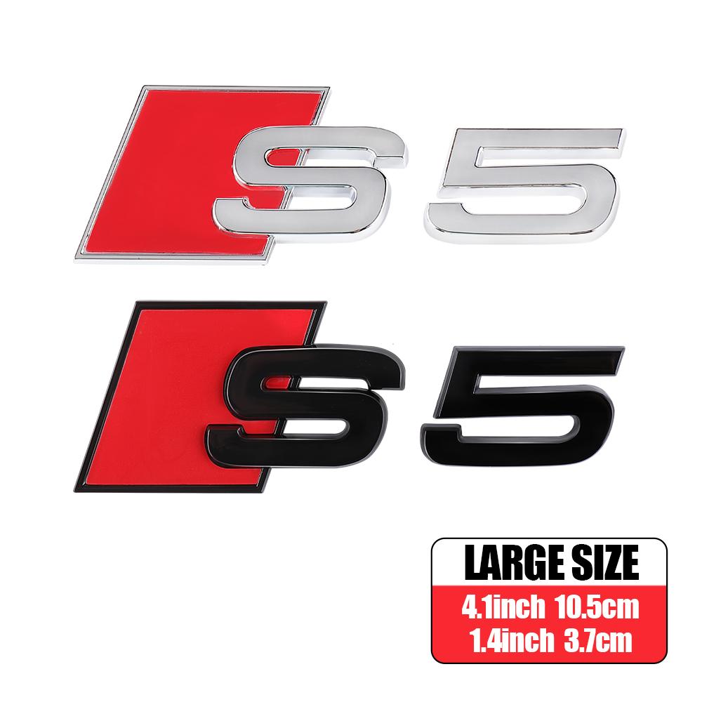 Car Body Rear Trunk ABS S3 S4 S5 S6 S7 S8 Badge Sticker Decor Auto Emblem Modification Accessories for a1 A3 A4 B8 8P A6 C7 8V 3e