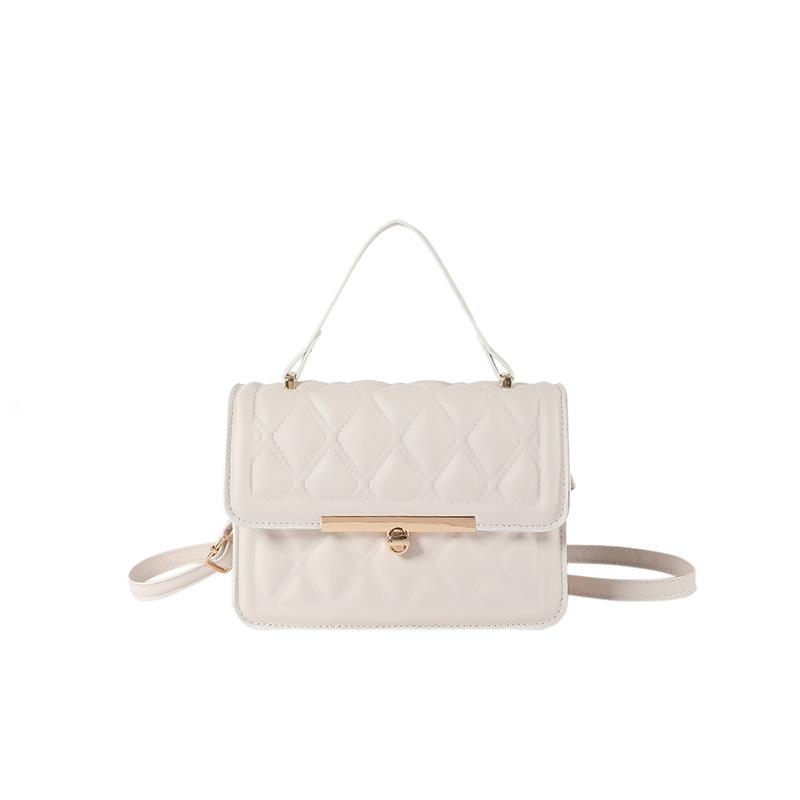 2024 новая сумка с квадратным ромбом, модный темперамент, персонализированная сумка через подмышку, дорожная сумка через плечо с текстурой