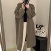 KOSY Women Knitted Long Cardigan Coats Autumn Winter Sweater Open Stitch Outerwear Elegent Causal Cardigan