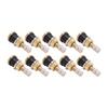 10 Pcs Brass Valve Stem TR501 High Strength Tubeless Truck Valve Stem for 0.625in Valve Holes