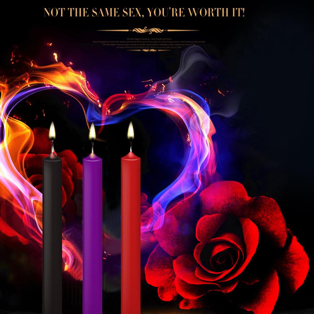Капающие свечи Секс-свечи 3 шт./набор BDSM Флирт Товары для взрослых SM Секс-игрушка для пар Релаксация Низкотемпературная свеча