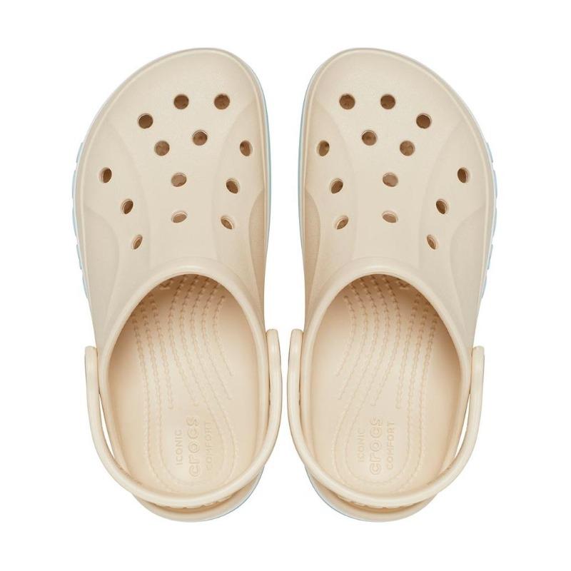 Crocs Bayaband Breathable Lightweight Fashion Versatile Kids Sandals Off White Kids 207019-11S