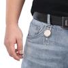 2 Pcs Antitheft Key Ring 2.5cm Retractable Keychain Durable Belt Clip  Camping