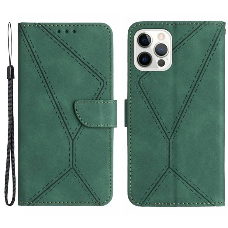 HT05 For iPhone 16 Pro Max Case Leather Phone Cover Card Cash Slots Stand Feature