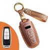 Suitable for New A4L Leather Models Q5L, A7 Pure Handmade A5 Shell A6 Car Key Cover Men's Retro Style Car Accessories