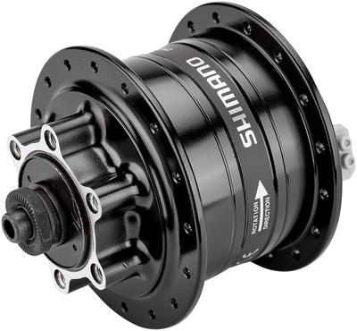 SHIMANO Втулка динамо 32H черная EDH3D32BLG5 DH-3D32-QR 16-28