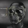 Halloween Skull Bearers Mask Glass Fiber Nylon Impact Resistance Airsoft Paintball Bicycle Combat Game Fits for FAST Helmet
