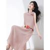 Elegant French Drape Neck Sleeveless Set