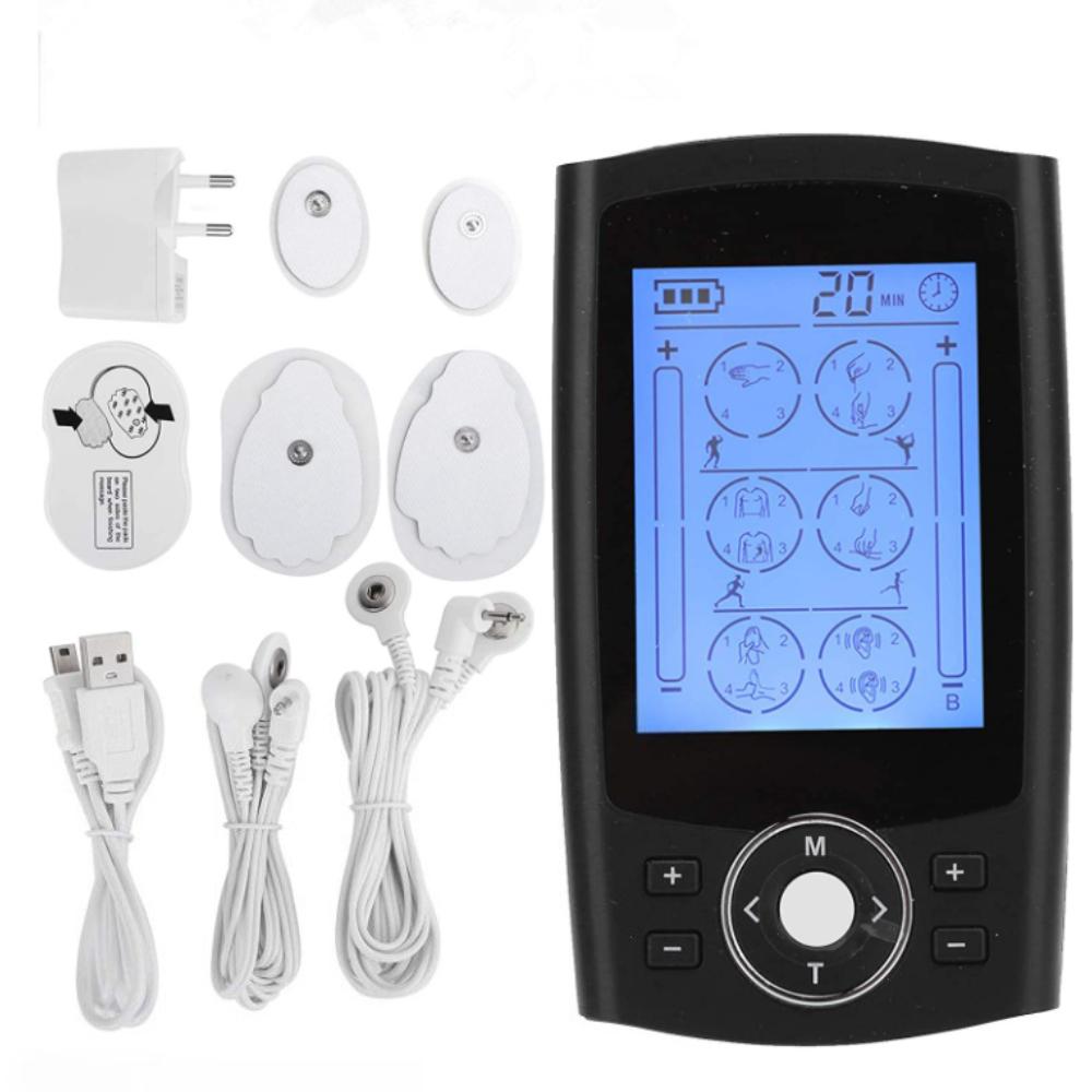 Tens Unit 24 Modes 20 Intensity Electric Stimulation Massager Muscle EMS Therapy Pain Relief Adjustable Lightweight LCD Display