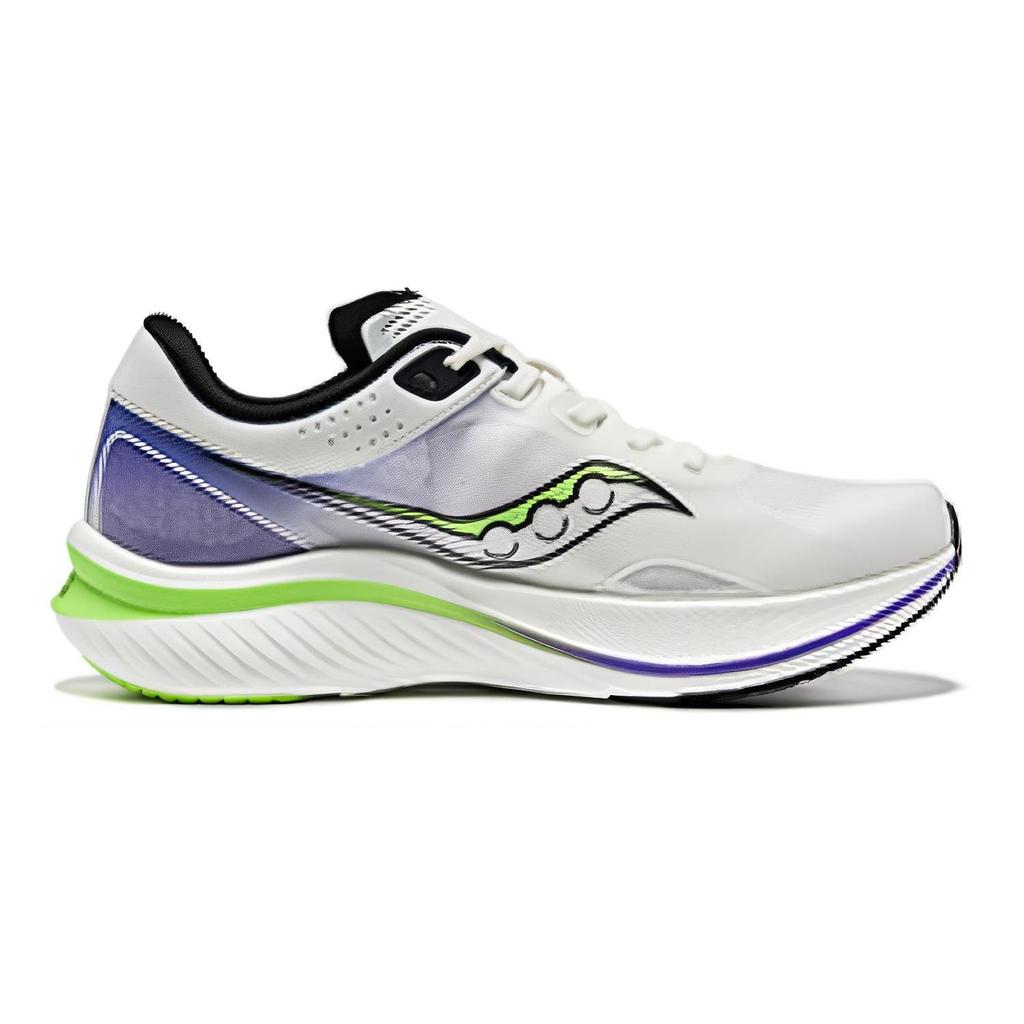 SAUCONY Slay Comfortable Breathable Shock Absorbing Durable Low Top Marathon Running Shoes Unisex Running Shoes White Purple S28192-16