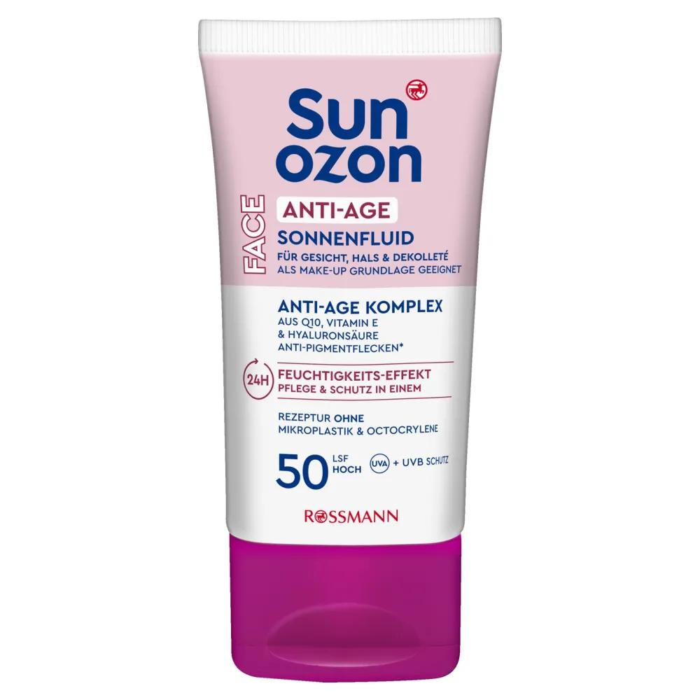 Sunozon Солнцезащитный флюид для лица Anti-Age SPF50, 50 мл