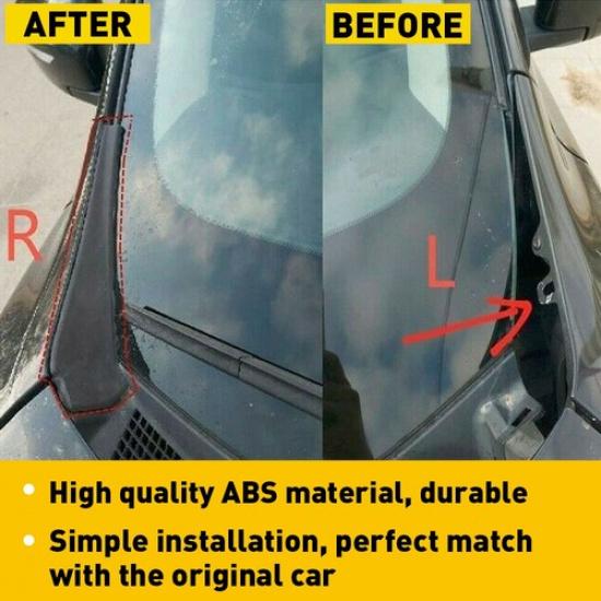 2014- For Nissan Rogue Front Windshield Wiper Side Cowl Extension Cover Trim
