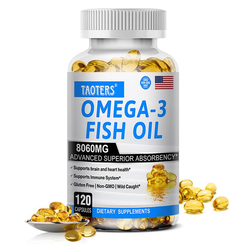 Omega-3 Fish Oil 8060mg Lutein Vitamin D3 120 capsules