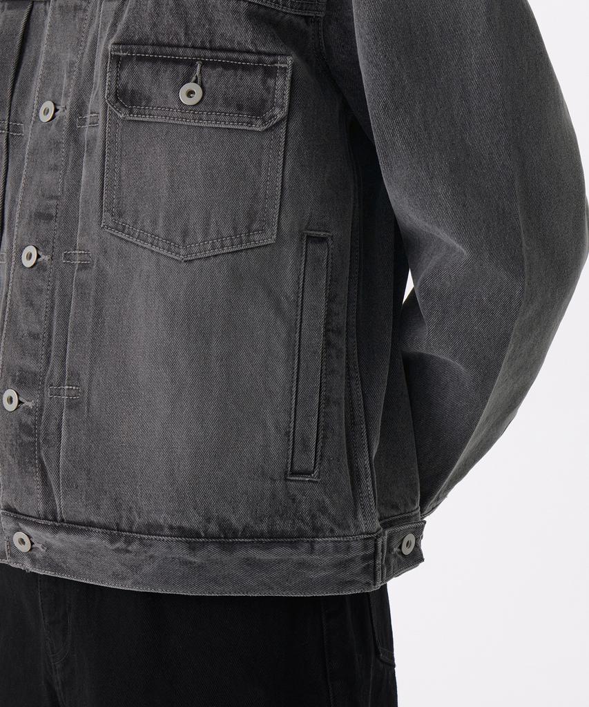Musinsa Standard Relaxed Denim Trucker Jacket 2 [Grey]