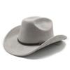 Autumn And Winter Men'S And Women'S Wide-Brimmed Suede Knight Hats Wool Hump Western Cowboy Hats