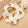 Soft Cotton Baby Bib 6 Layer Feeding Bib Adjustable Kids Saliva Towel  Newborn