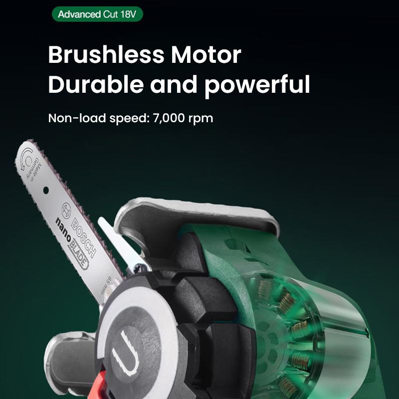 Bosch Cordless Mini Chain Saw Advanced Cut 18V Advanced Cut 18V Cordless Mini Chain Saw Without Battery