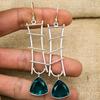 Серьги с драгоценными камнями индиголит, серьги из цельного серебра 925 пробы, старинные украшения ручной работы, подарок на День матери