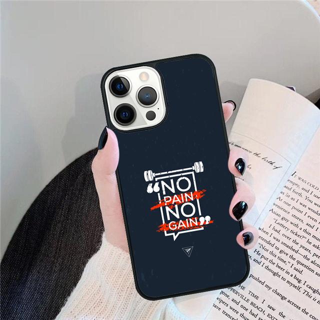 No pain no gain Phone Case Back Cover For iPhone 17 Air 16 15 14 Plus 11 Pro Max 13 Pro Max 12 Max Coque