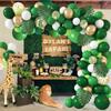 Green Balloon Garland Arch Kit Jungle Safari Party Baloon Wild One Birthday Party Decor Kids Baby Shower Latex Ballon