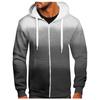Men's Zipper Sweater Coat Printed Fashion Hooded Sweater