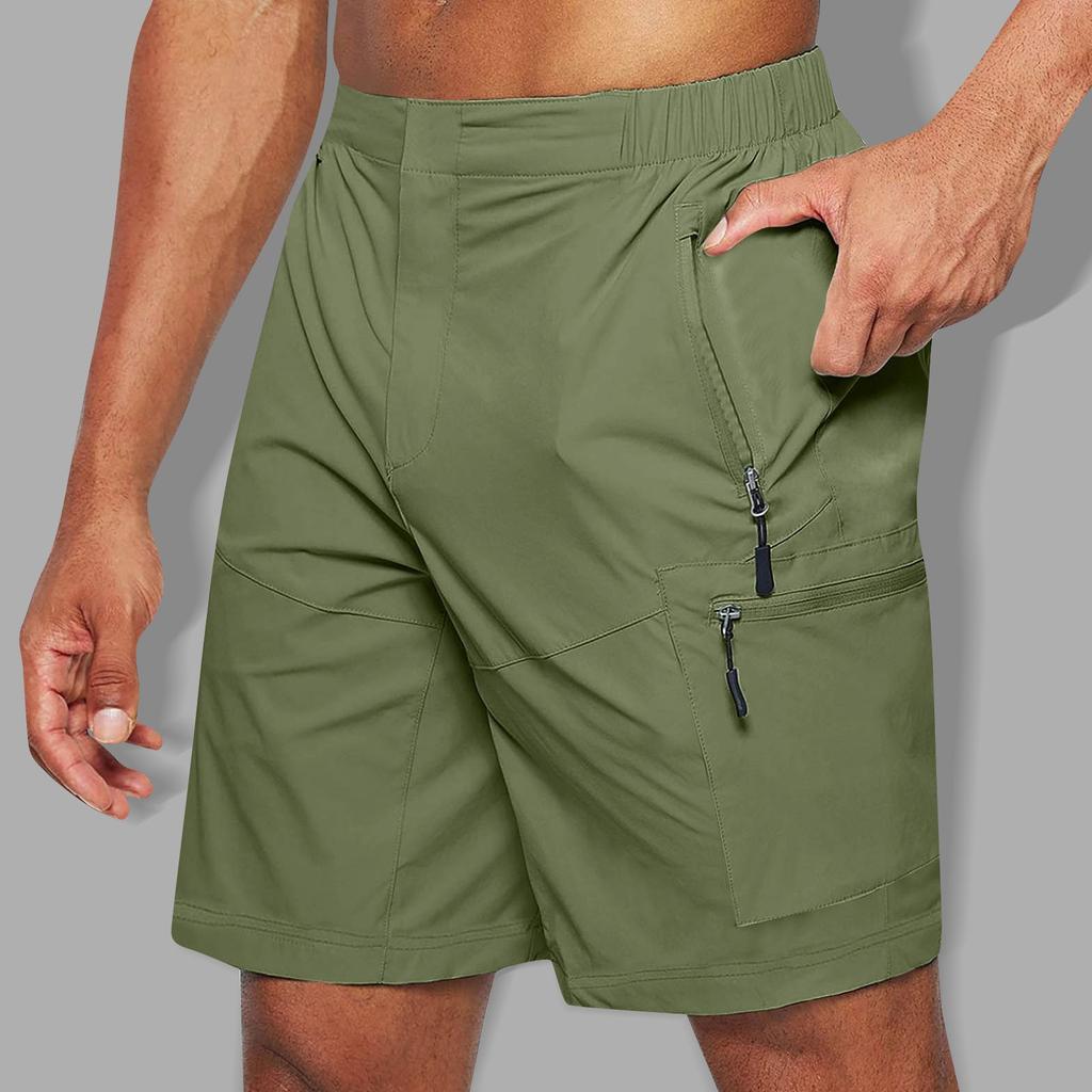 Мужские летние модные повседневные брюки большого размера с несколькими карманами, хлопковые рабочие шорты